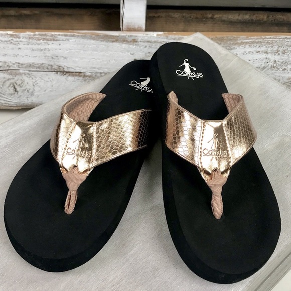 Corkys Shoes Corkys Royal Flip Flop Rose Gold Poshmark